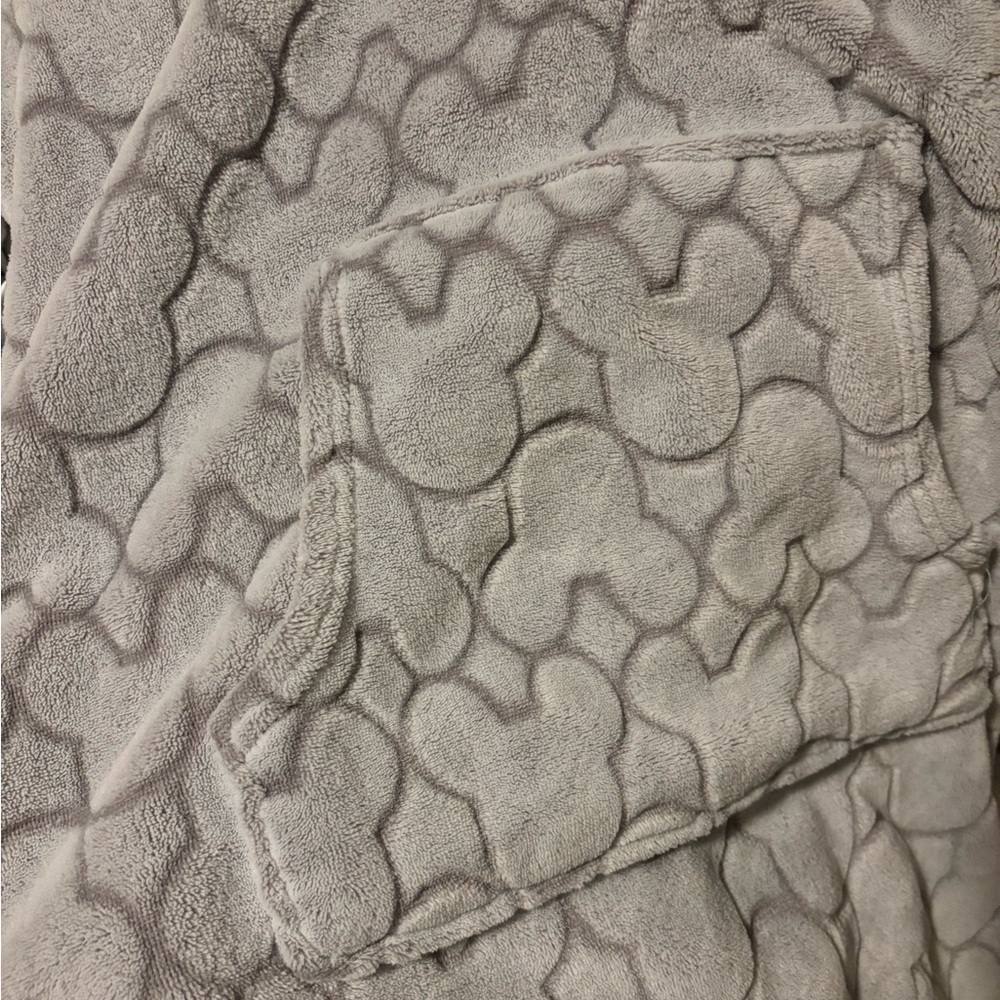 Disney Gray Hooded Fleece Robe - Picture 4 of 5
